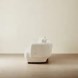 Antonella Stone Cream 3-Seater Woven Fabric Sofa