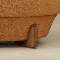 Antonella Vintage Mustard 3-Seater Woven Fabric Sofa