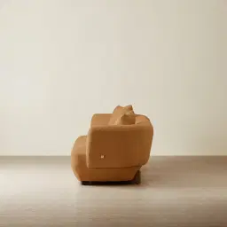 Antonella Vintage Mustard 3-Seater Woven Fabric Sofa