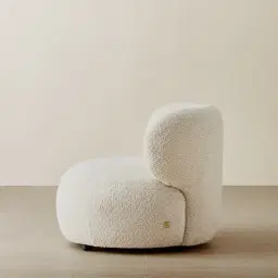 Brayden Stone Cream Woven Fabric Occasional Chair