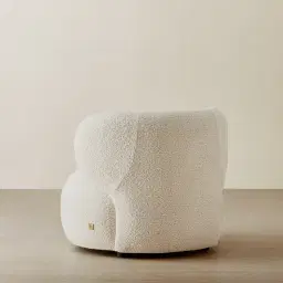 Brayden Stone Cream Woven Fabric Occasional Chair