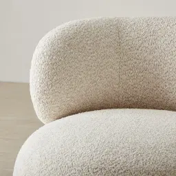 Brayden Stone Cream Woven Fabric Occasional Chair
