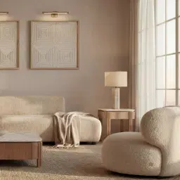 Brayden Stone Cream Woven Fabric Occasional Chair