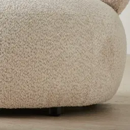 Brayden Stone Cream Woven Fabric Occasional Chair