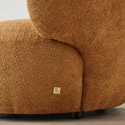 Brayden Vintage Mustard Woven Fabric Occasional Chair