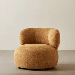 Brayden Vintage Mustard Woven Fabric Occasional Chair