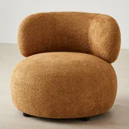 Brayden Vintage Mustard Woven Fabric Occasional Chair