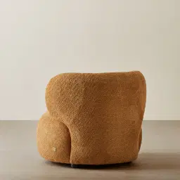 Brayden Vintage Mustard Woven Fabric Occasional Chair