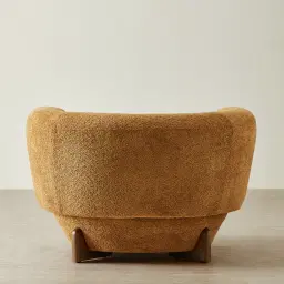 Antonella Vintage Mustard Woven Fabric Occasional Chair