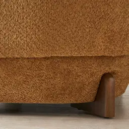 Antonella Vintage Mustard Woven Fabric Occasional Chair