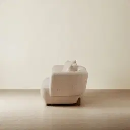 Antonella Mid Beige 3-Seater Woven Fabric Sofa