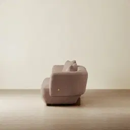 Antonella Warm Taupe 3-Seater Woven Fabric Sofa	