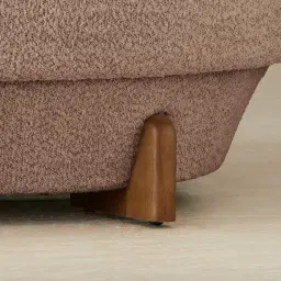 Antonella Warm Taupe 3-Seater Woven Fabric Sofa	