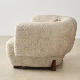 Antonella Mid Beige Woven Fabric Occasional Chair