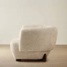 Antonella Mid Beige Woven Fabric Occasional Chair