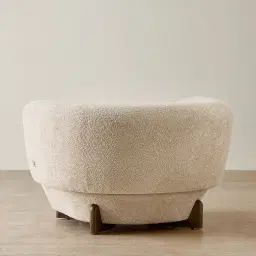 Antonella Mid Beige Woven Fabric Occasional Chair