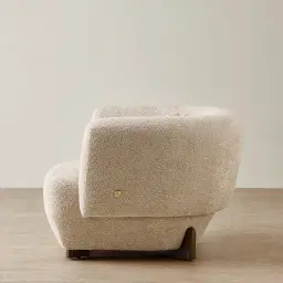 Antonella Mid Beige Woven Fabric Occasional Chair