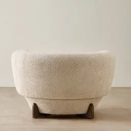 Antonella Mid Beige Woven Fabric Occasional Chair