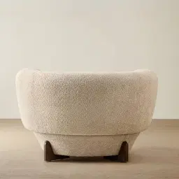 Antonella Mid Beige Woven Fabric Occasional Chair