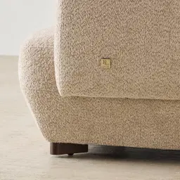 Antonella Mid Beige Woven Fabric Occasional Chair