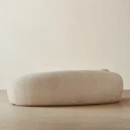 Elianna Mid Beige 3-Seater Woven Fabric Sofa