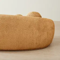 Elianna Vintage Mustard 3-Seater Woven Fabric Sofa