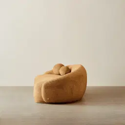 Elianna Vintage Mustard 3-Seater Woven Fabric Sofa