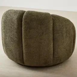 Phylis III Winter Moss Woven Fabric Swivel Occasional Chair