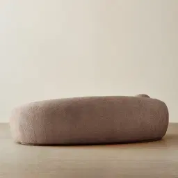 Elianna Warm Taupe 3-Seater Woven Fabric Sofa