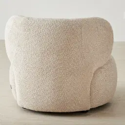 Brayden Mid Beige Woven Fabric Occasional Chair