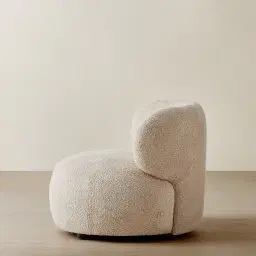 Brayden Mid Beige Woven Fabric Occasional Chair