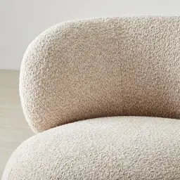 Brayden Mid Beige Woven Fabric Occasional Chair