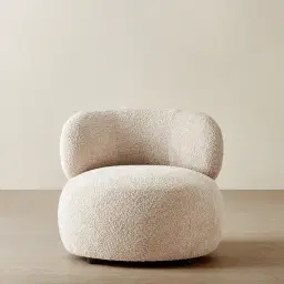 Brayden Mid Beige Woven Fabric Occasional Chair