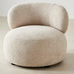 Brayden Mid Beige Woven Fabric Occasional Chair