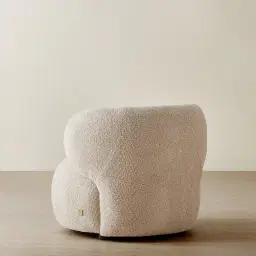 Brayden Mid Beige Woven Fabric Occasional Chair