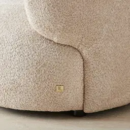 Brayden Mid Beige Woven Fabric Occasional Chair