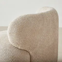 Brayden Mid Beige Woven Fabric Occasional Chair