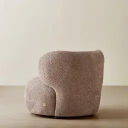 Brayden Warm Taupe Woven Fabric Occasional Chair