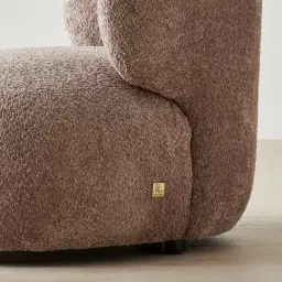 Brayden Warm Taupe Woven Fabric Occasional Chair