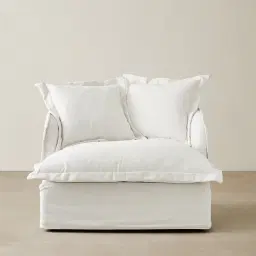 Sorrento II Arctic White Fabric Occasional Chair	