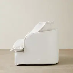 Sorrento II Arctic White Fabric Occasional Chair	