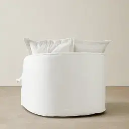 Sorrento II Arctic White Fabric Occasional Chair	