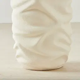Ostia Textured White Vase