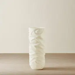 Ostia Textured White Vase