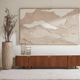 Fermo Pearl And Antique Gold Vase