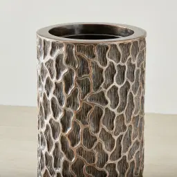 Clarin Graphite Antique Gold Vase