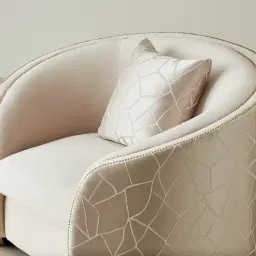 Hyacinth II Cream Velvet Occasional Chair