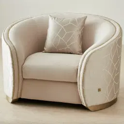 Hyacinth II Cream Velvet Occasional Chair