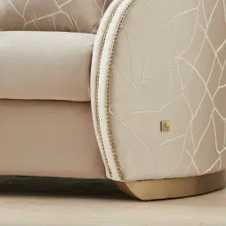 Hyacinth II Cream Velvet Occasional Chair