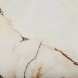 Dunstan Medium Brown Veneer Console Table with Calacatta Viola Sintered Stone Top